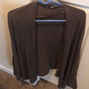 Brown cardigan sweater